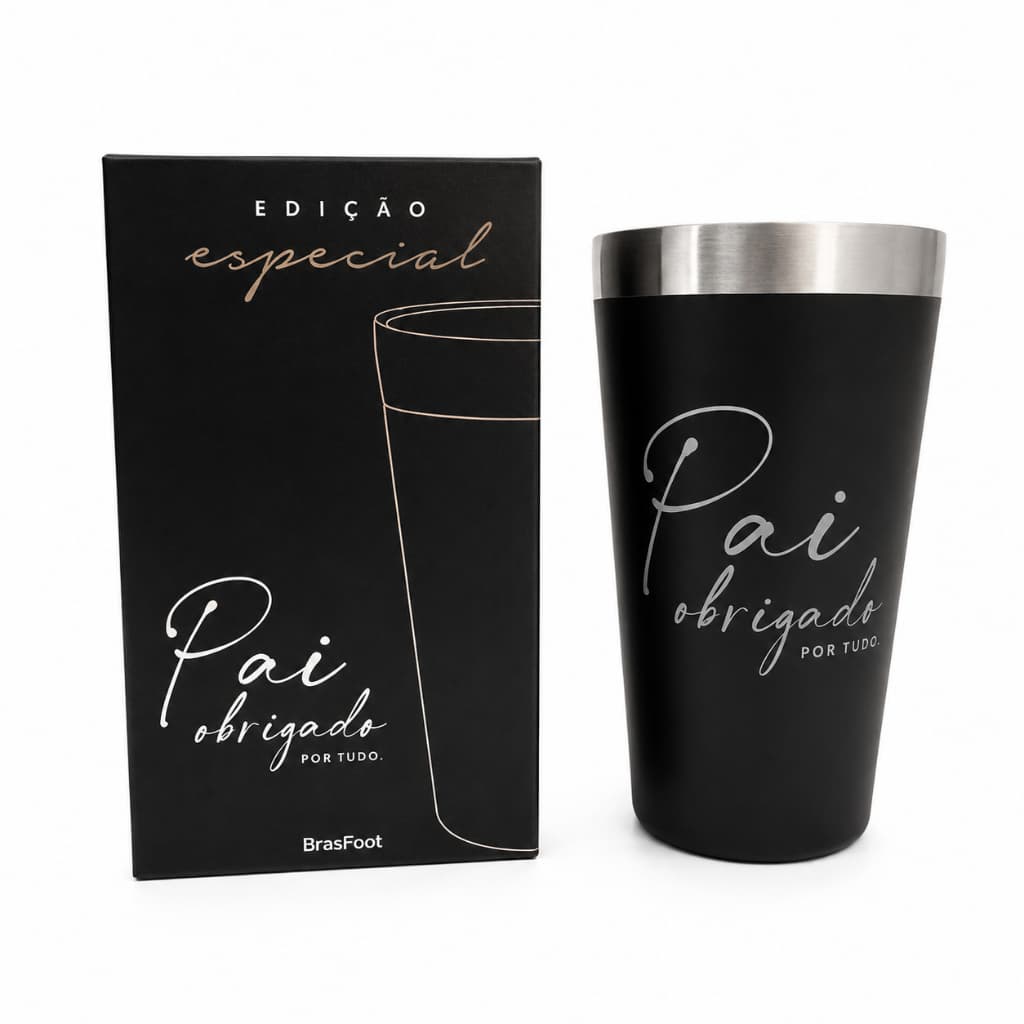 Copo Isotérmico 473ml Edição Especial Pai Obrigado Por Tudo