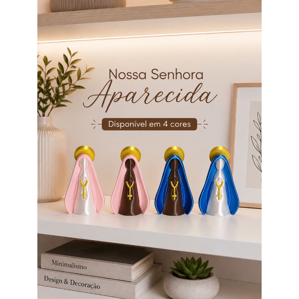 Imagem Nossa Senhora Aparecida Minimalista Grande Decorativo Presente Religioso