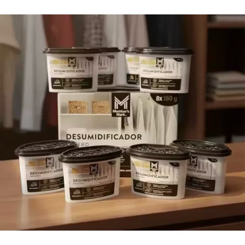 Anti Mofo Desumidificador Members Mark Neutro 8unid 180g