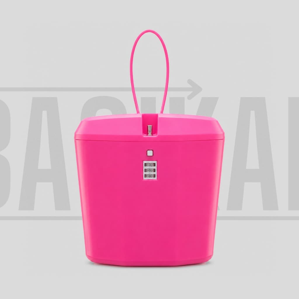Bolsa Feminina Necesserie com Senha Antifurto Cabo de Aço Praia Piscina Viagem