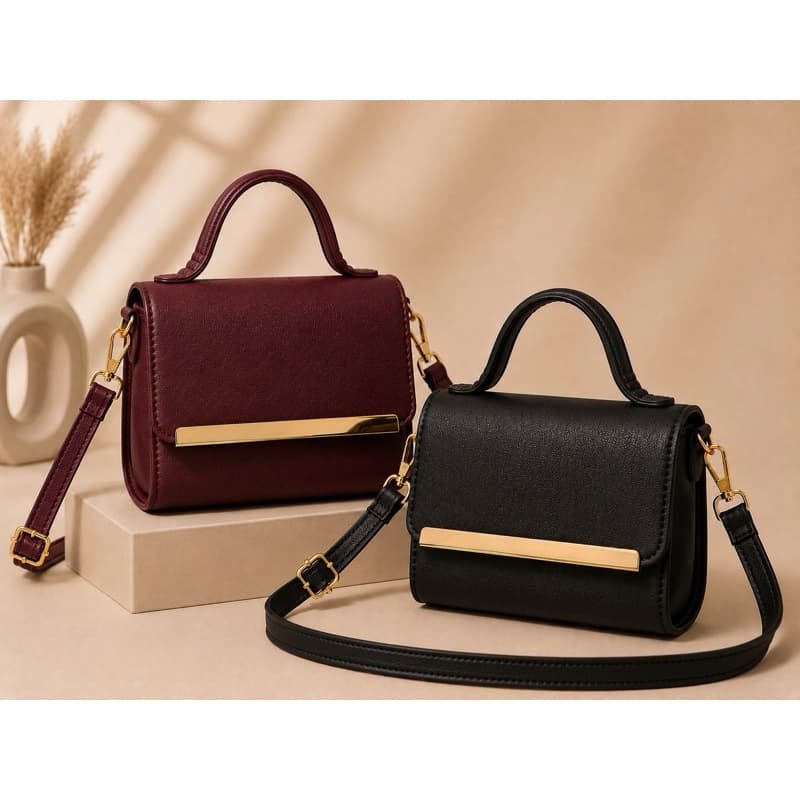 Kit Bolsas Femininas Alça de Mão e Transversal 2 Peças Mega Promoção