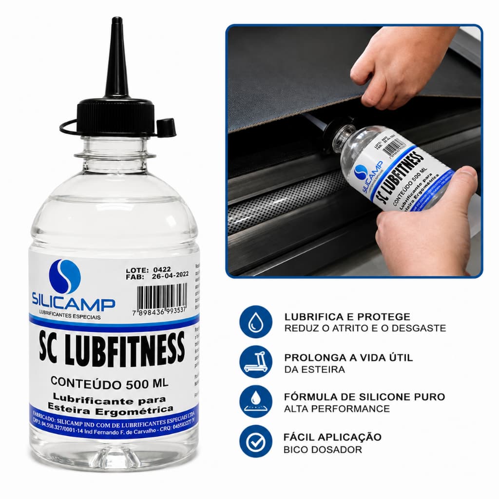 Silicone Lubrificante Para Esteira Ergométrica 500ml