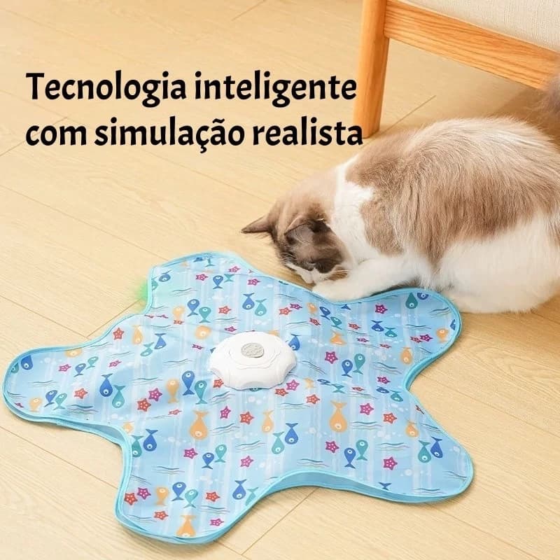 Brinquedo Interativo para Gatos Automático 360° Recarregável Antiestresse