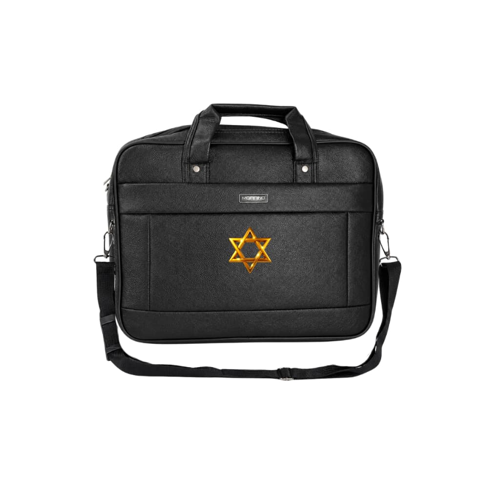 Bolsa Pasta Maleta Judaico Judeu Estrela de Davi Premium
