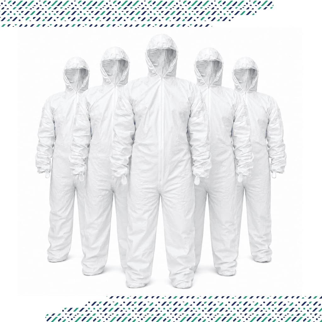 Macacão de Segurança Descartável Tipo 6 Microporoso Branco Steelflex CA 39707