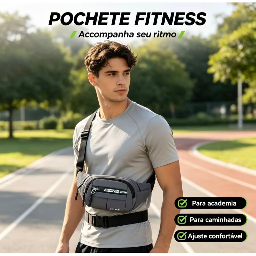 bolsa impermeável，cinturão ajustável，bolsa para viagem e passeio,multifuncional，pochete de peito para uso diário