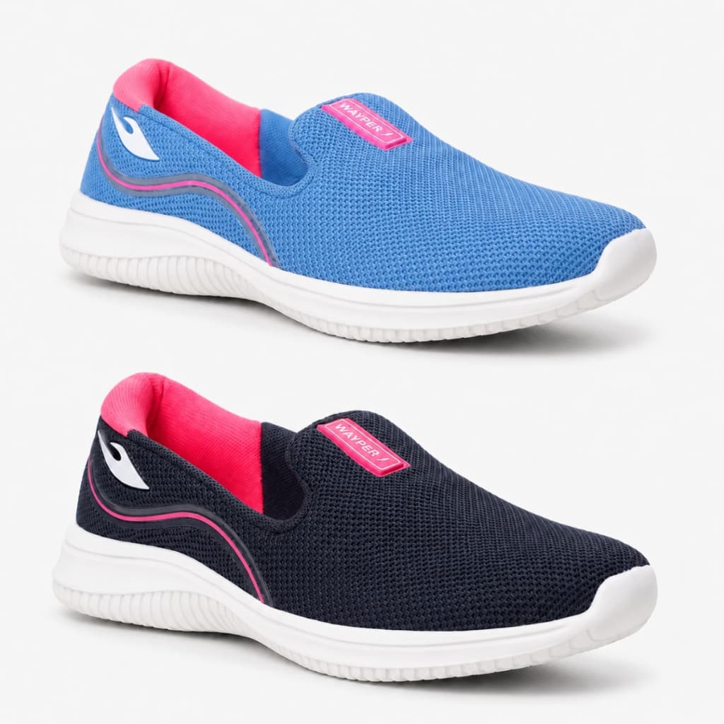 Kit 2 Pares Sapatilha Ortopédica Feminino Tenis Esportivo  Slip Confortável leve Confortável