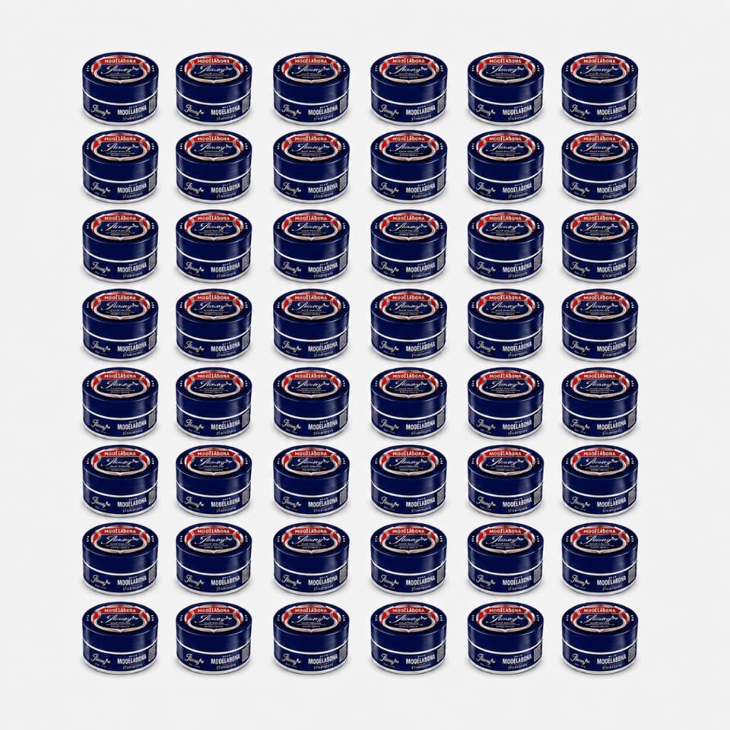 Kit 48 Pastas Modeladoras Capilar Street Sport Jhony Barber 48x150g Acabamento com Efeito Natural