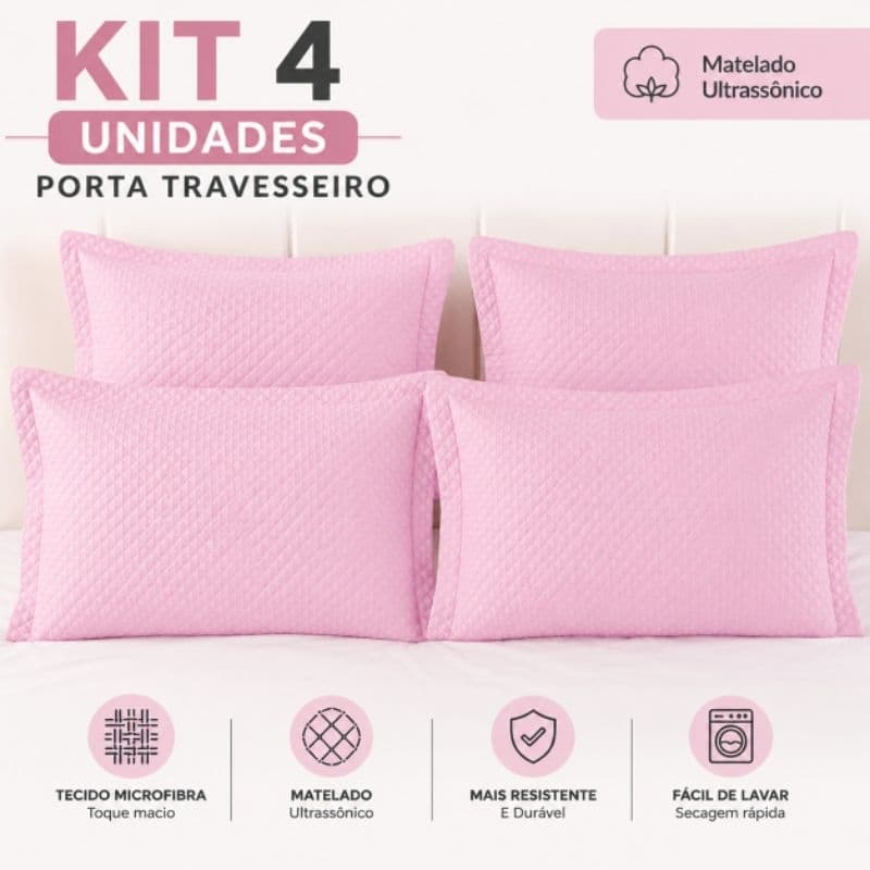 4 capa fronha porta travesseiro