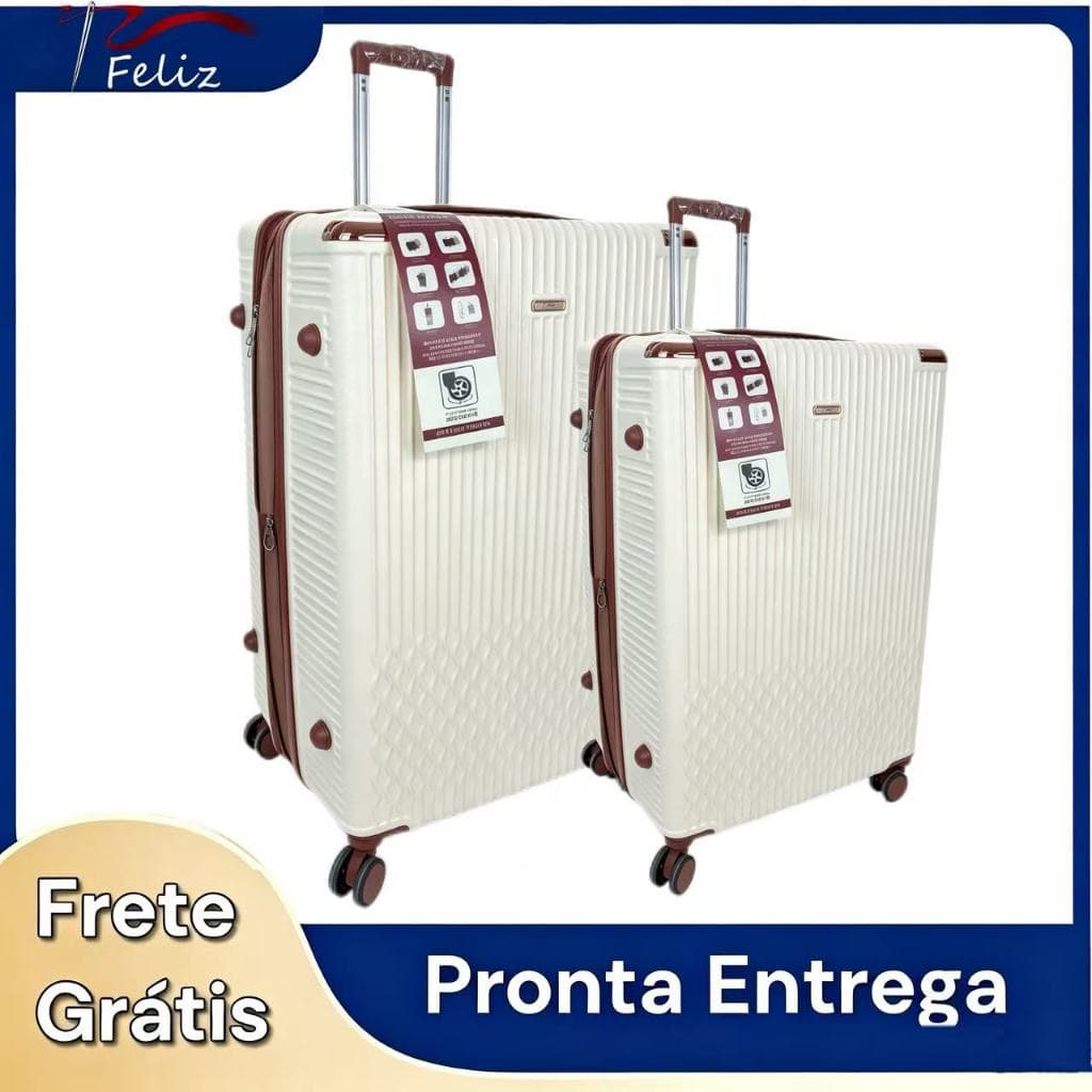 Mala Expansivel GRANDE De Viagem para Despachar Rodinhas 360 Materia POLIPROPILENO!!!