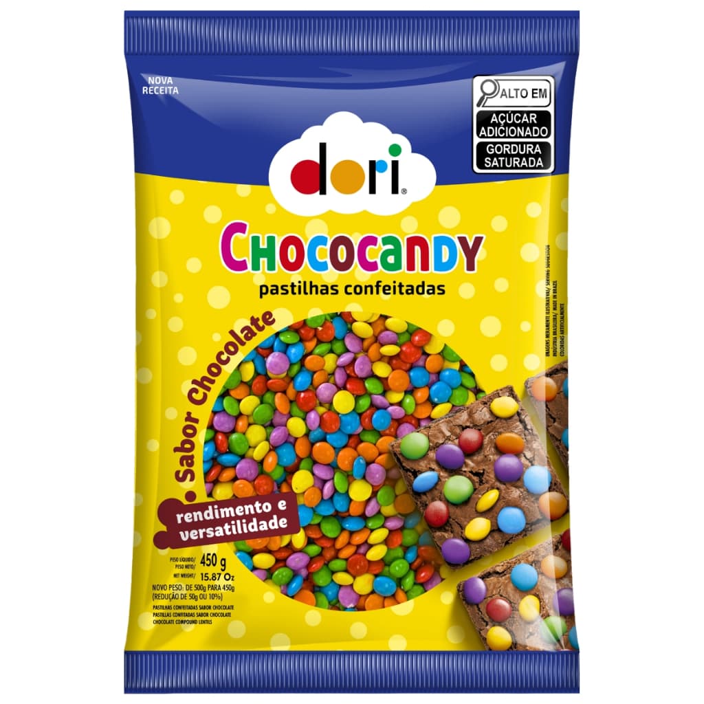 Chocolate Chococandy Pastilhas Confeitadas 450g Dori