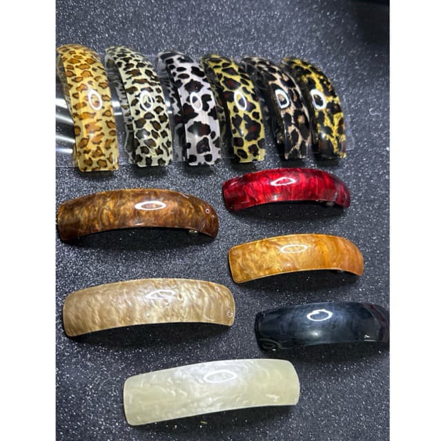 Kit Presilhas Para Cabelo Animal Print Elegante Fixação Fort Cores Lindas Presilha Fivela Prendedor De Cabelo