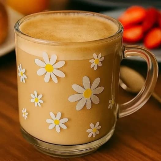 CANECA VIDRO MARGARIDA 245ML