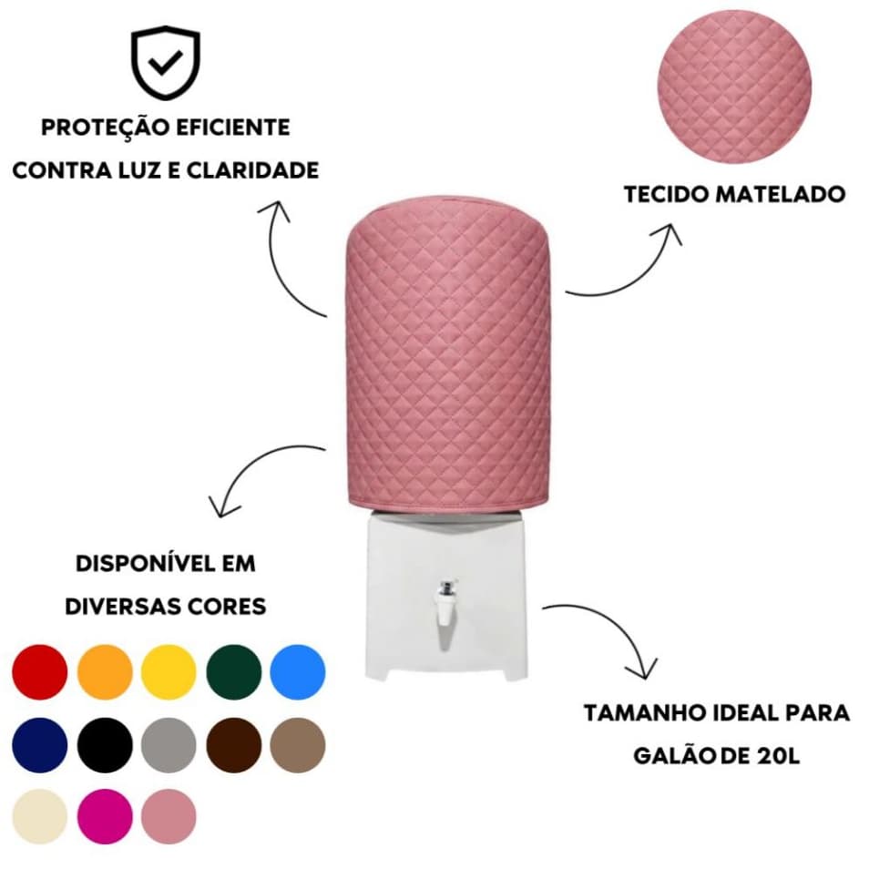 Capa Protetora para galão de água 20 litros