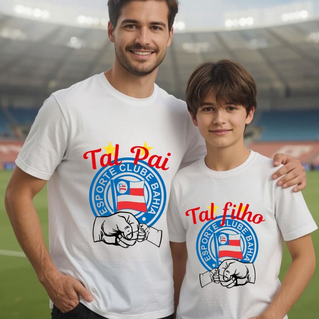 Camiseta T-shirt Tal Pai Tal Filho Bahia \ Camisa Dia Dos Pais Bahea
