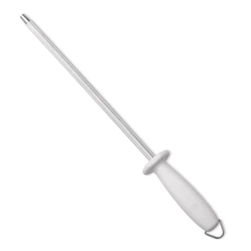 Chaira Estriada Profissional Inox 43cm para Afiar Facas, Cutelos, Faca Açougueiro, Cozinha, Afiador Grande 12 Polegadas