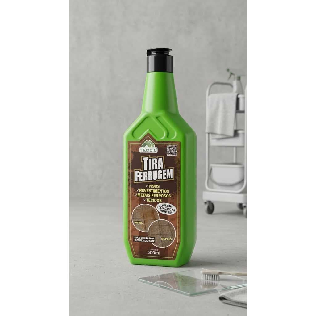 Tira Ferrugem Maxbio 1L | Removedor de Ferrugem, Limpeza de Pisos, Ferragens e Superfícies