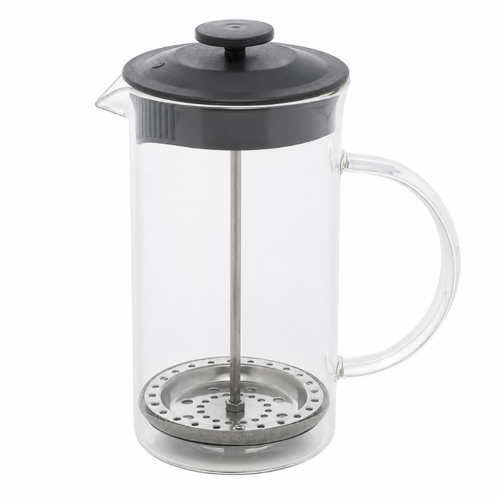 Cafeteira Prensa Francesa Vidro 600ml Lyor Filtro Inox Café Chá Êmbolo French Press