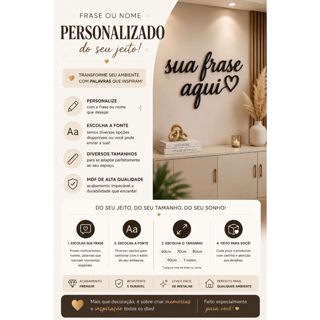 Nomes e Frases personalizadas palavras em MDF fazemos qualquer frase