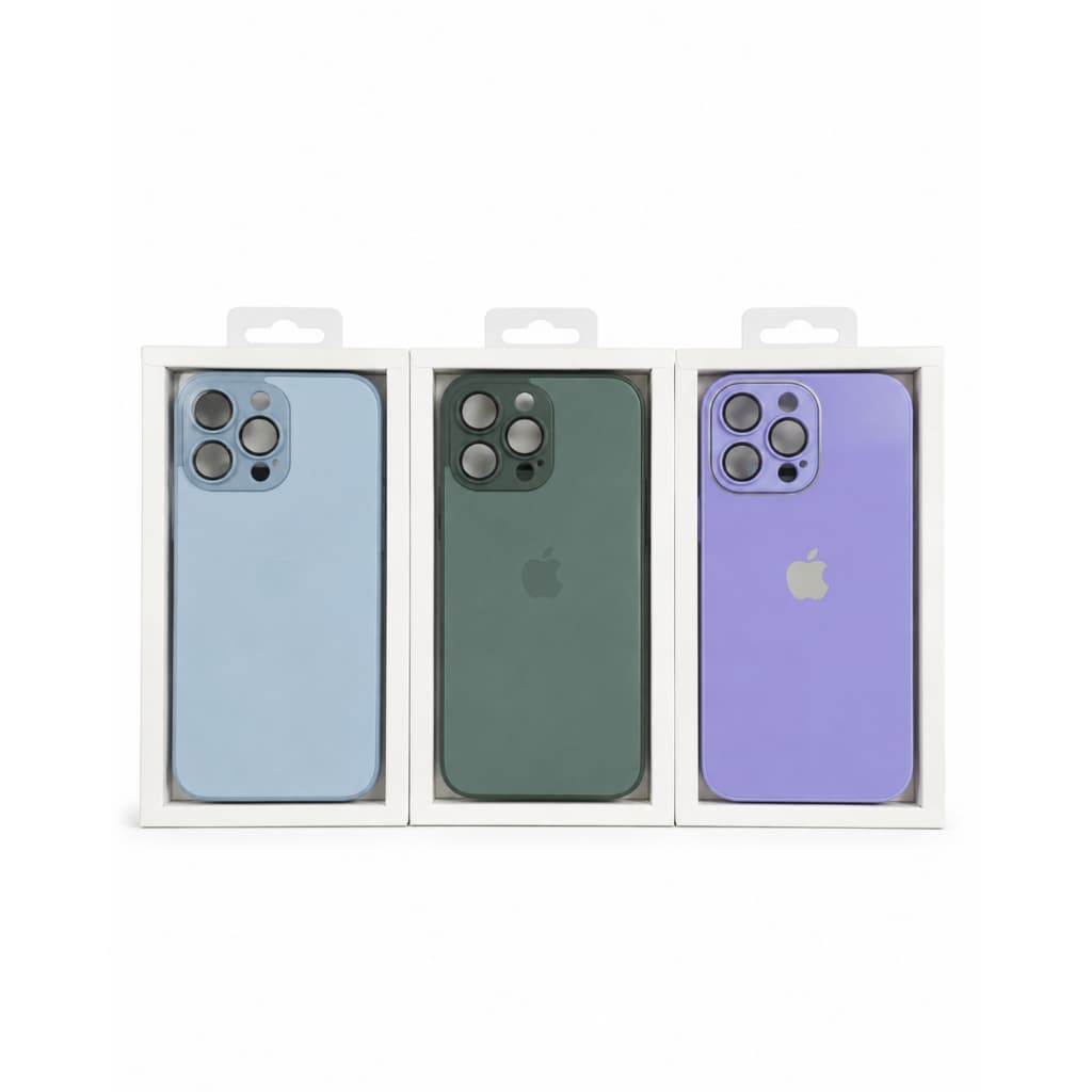Capinha de Vidro Premium para iPhone 14 Pro Max | Interior Aveludado | Proteção para Câmera | Envio Rápido