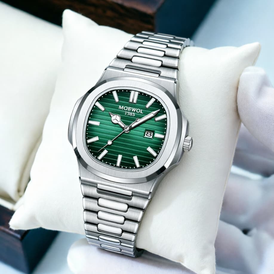 Relógio Masculino Quartzo  2615 Original à Prova D'Água 3ATM Aço Inoxidável 316L Estilo Business Presente para Namorado