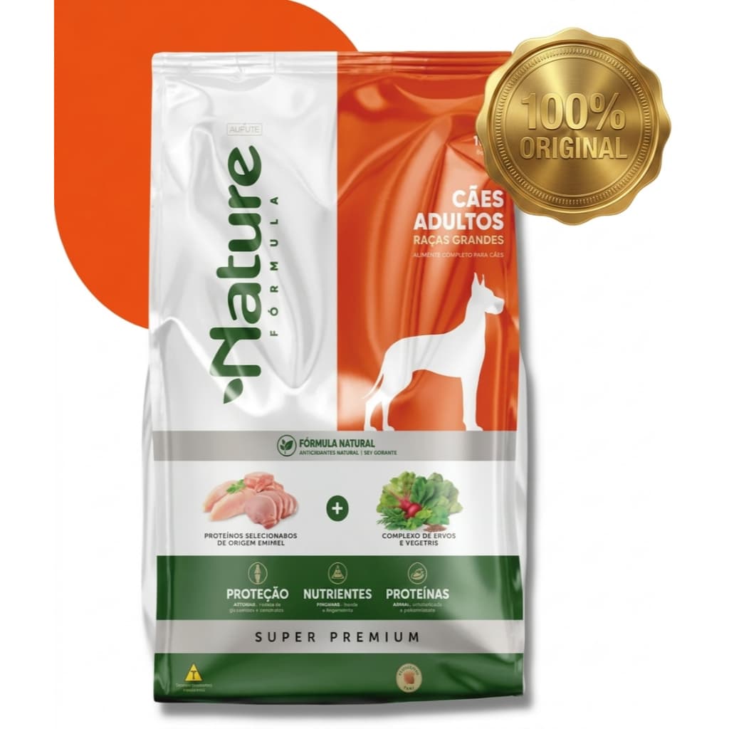 Ração Nature Formula Super Premium Cães ADULTOS Raças Grandes - 15kg