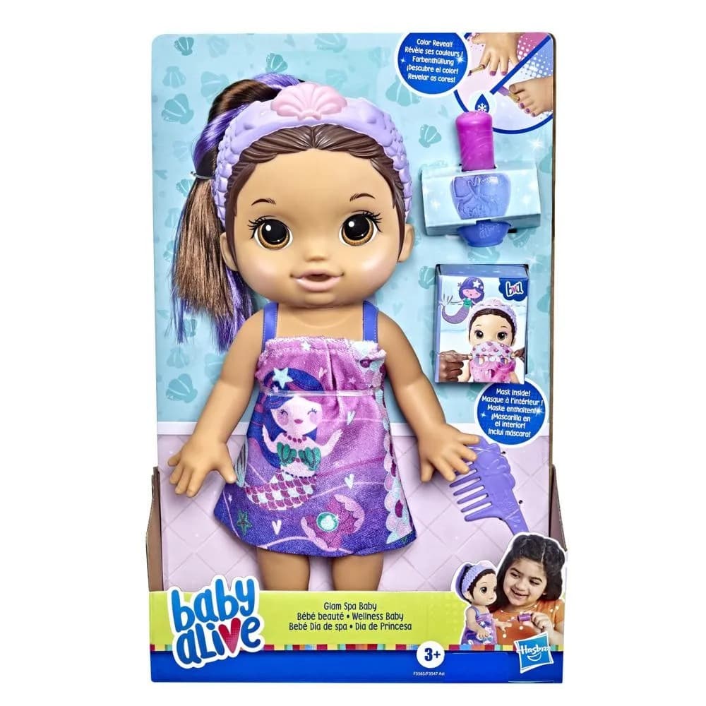 Boneca Baby Alive Dia de Princesa Morena - com Acessórios Hasbro