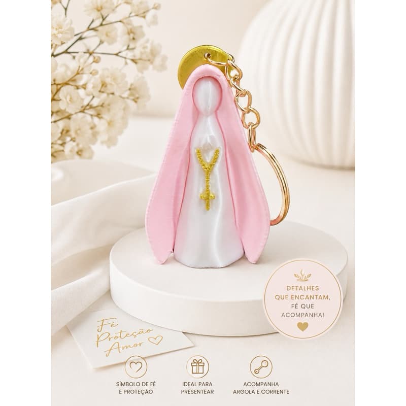 Chaveirinho de Nossa Senhora| lembrancinha católica batizado casamento aniversário crisma primeira comunhão