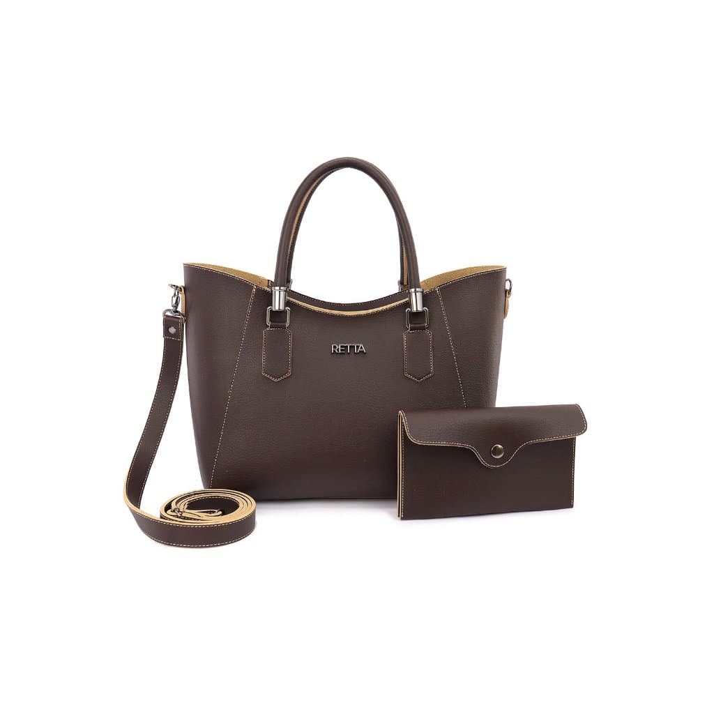 Bolsa Feminina Média Estela com Necessaire e Alça Regulável