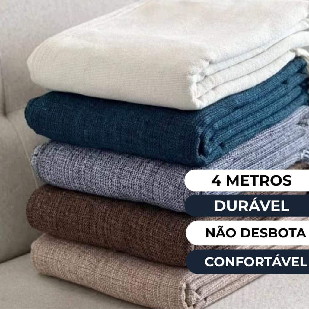 Manta para Sofá 2 e 3 até 4 Lugares Gigante 4,00x1,80 Capa Protetor de Sofa Retrátil Grande
