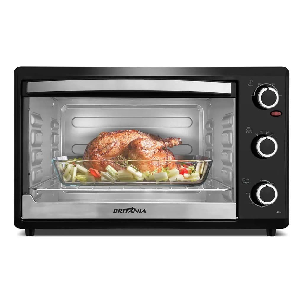 Forno Elétrico Britânia BFE44P 44L 1500W Dupla Resistência Preto 127V