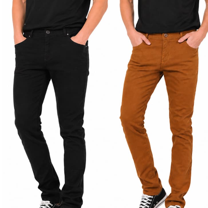 Calça sarja masculina slim juvenil casual igreja escola confortável com elastano regulagem interna do 04 ao 16