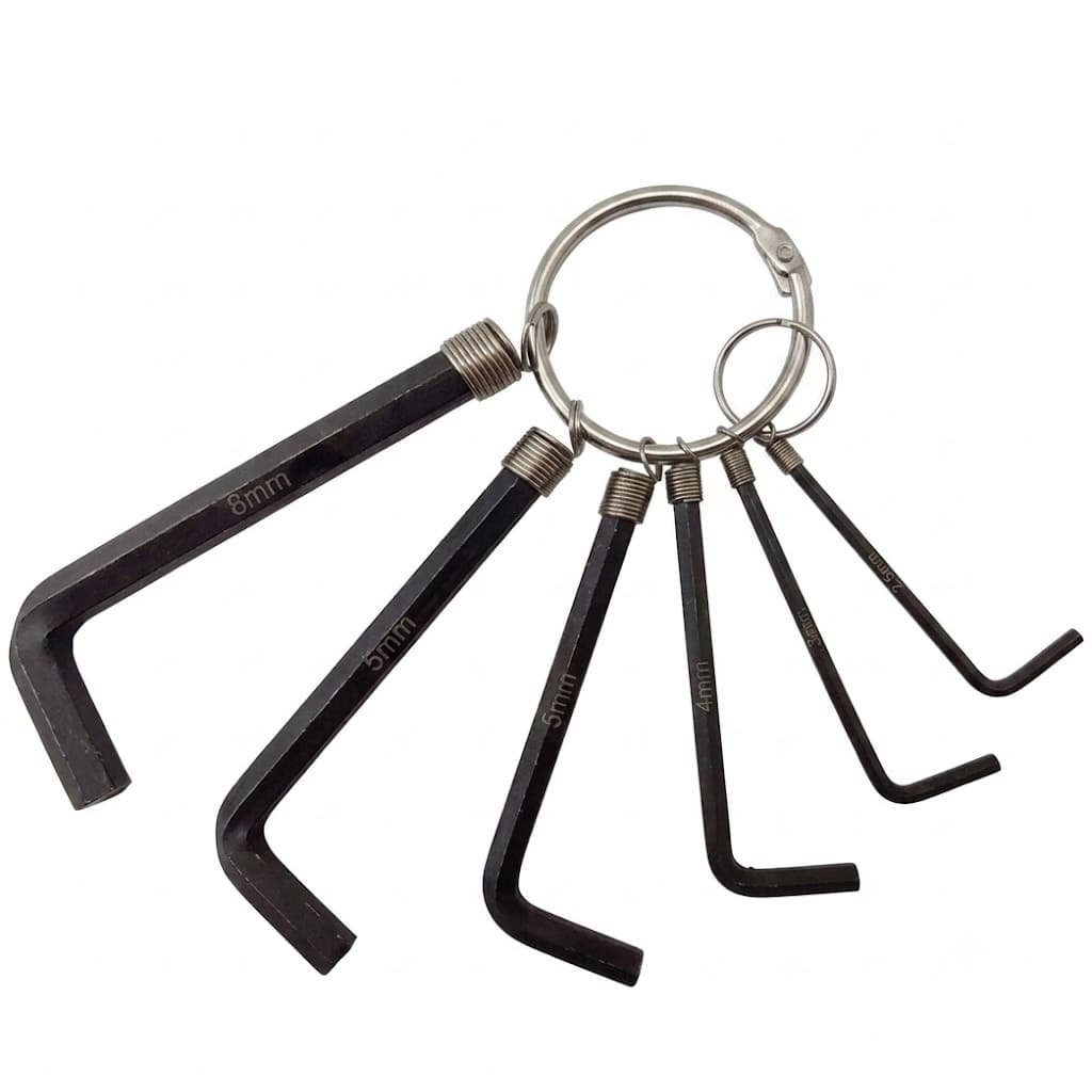Ferramenta Chave Allen Hexagonal L 5 Peças – Kit Profissional