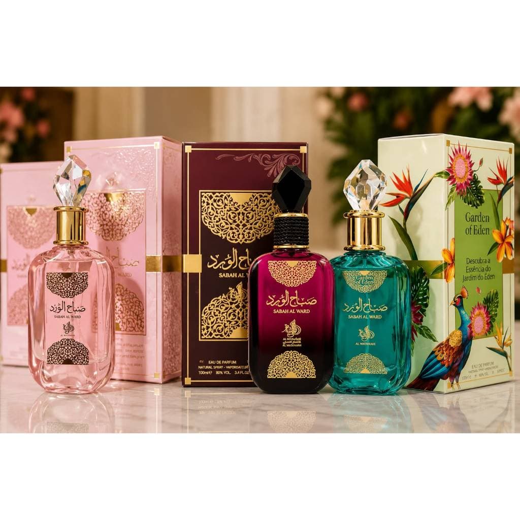 Perfume Árabe Sabah Al Ward Al Wataniah 100ml Feminino Original