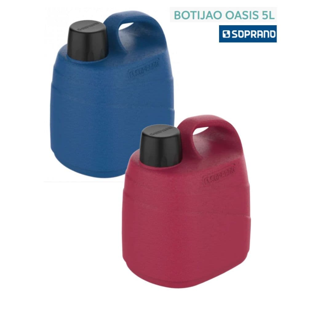 BOTIJÃO TÉRMICO OASIS 5L PRETO OU VERMELHO - SOPRANO