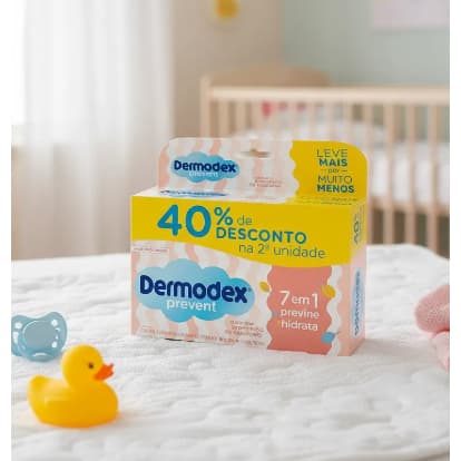 Kit 2 Pomadas de Assadura Infantil Dermodex Prevent 60g cada - 40% na 2ª unidade