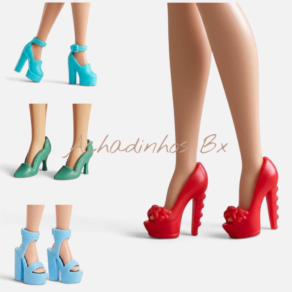 Sapato Elegante  Boneca 30cm (Escala 1:6)NR 97F sandalia para boneca  sapatinho para boneca