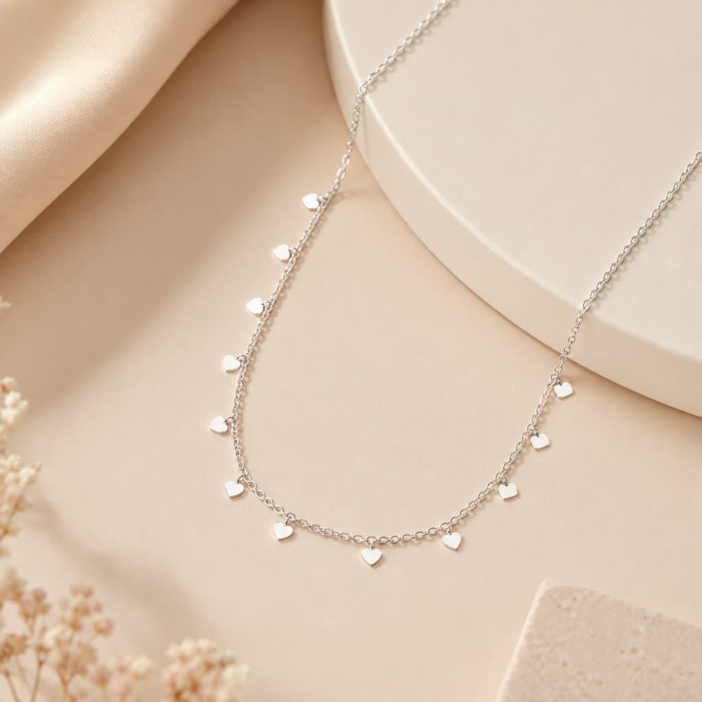 Colar medalhas banhado a prata 925 blogueira delicado