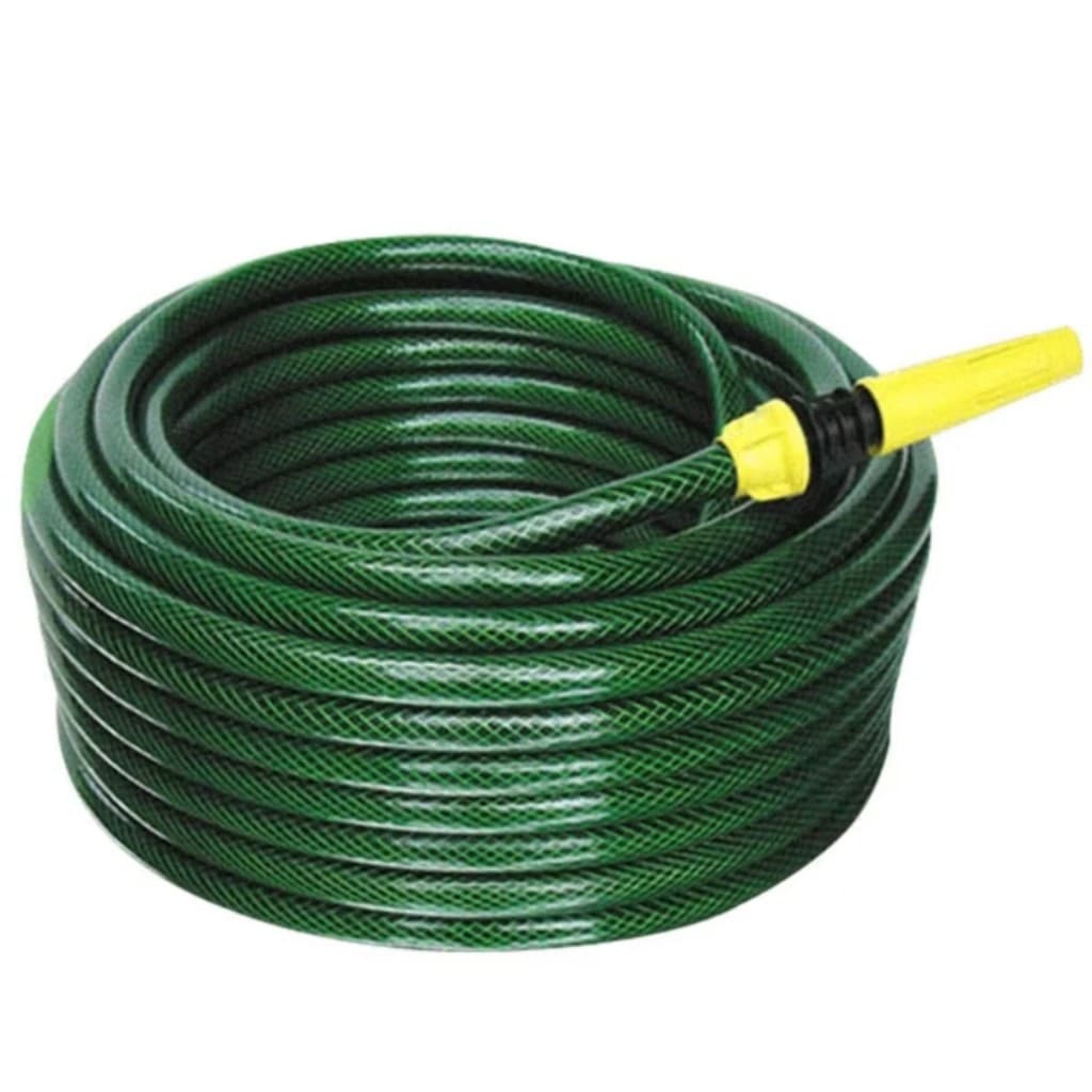 Mangueira Trançada de Jardim Acqua Beach Dupla Camada 10, 20 mts PVC Anti-Torção 7/16 1,5mm Com Esguicho e Adaptador