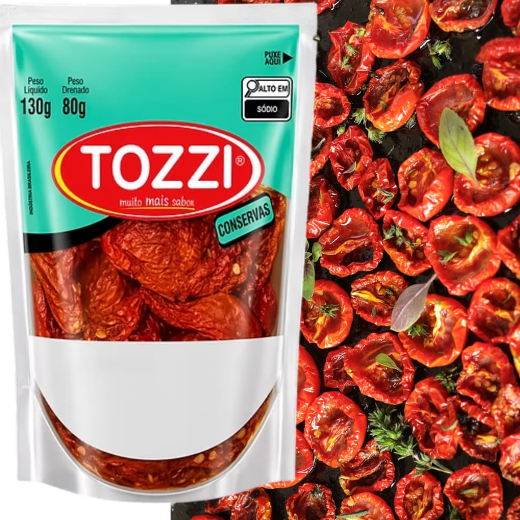 Tomate Seco Em Conserva Sachê 80g Tozzi