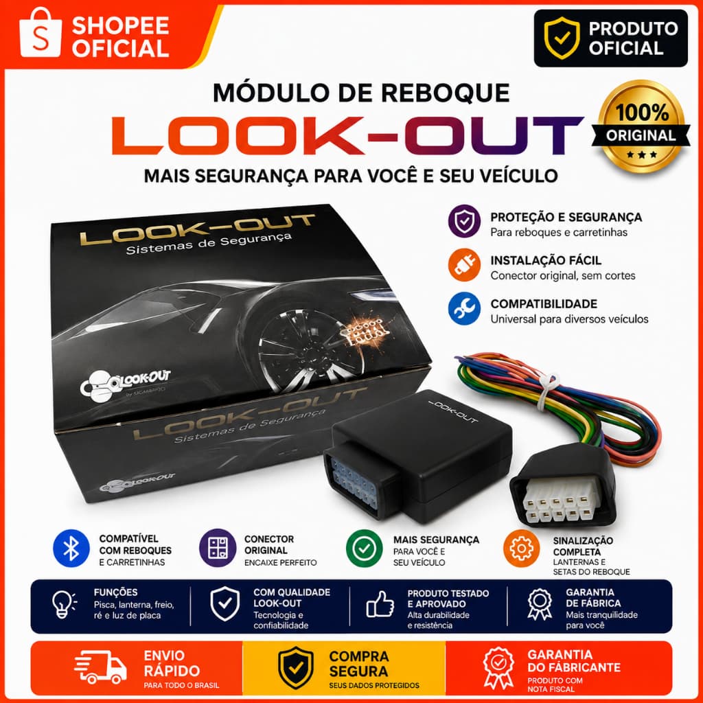 Modulo Engate Reboque Look Out Carretinha