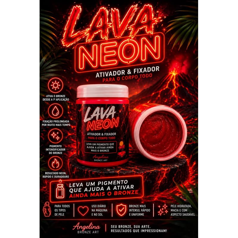 Bronzeador Ativador e fixador pigmento vermelho intenso