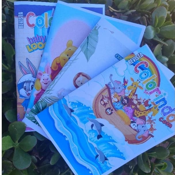 Revista colorir infantil personalizados pra lembrar de aniversário