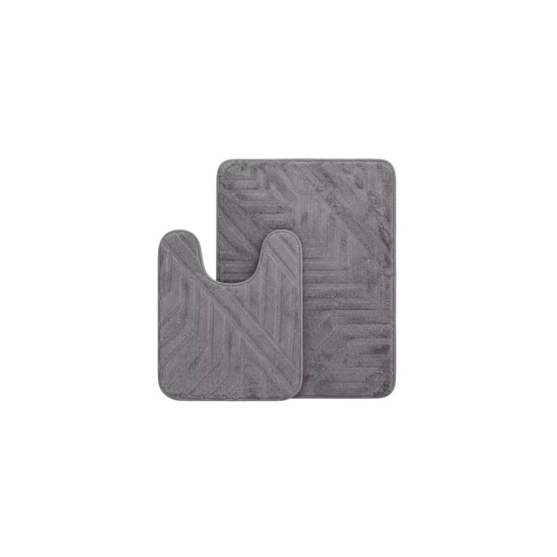 Kit Tapetes para Banheiro Soft Premium – 2 Peças Antiderrapante