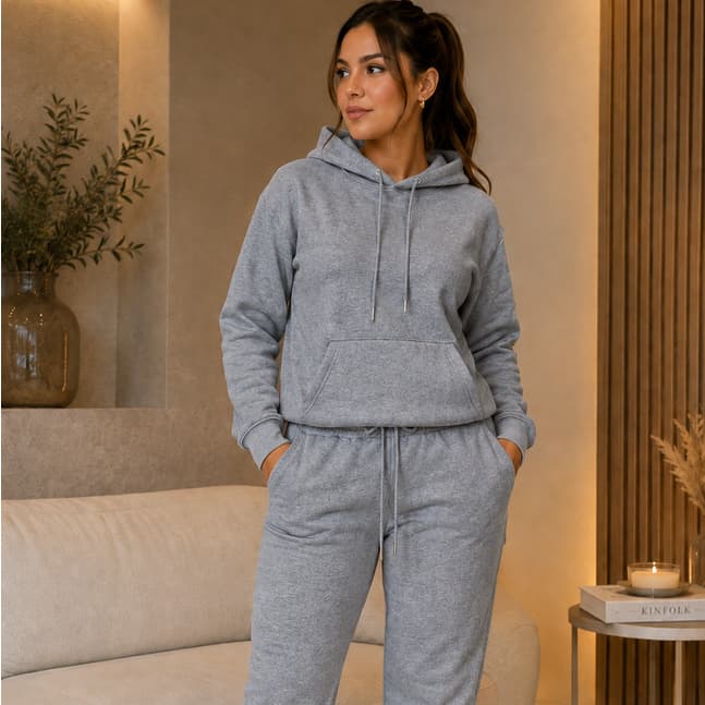Conjunto Moletom Bolso Canguru Feminino