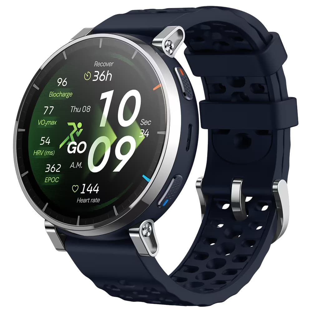 Relógio Smartwatch Amazfit Active 3 Premium GPS tela AMOLED "safira, ( Atlas Azul )