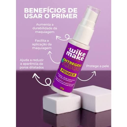 Primer Facial Toque Seco Entregou Tudo - Wike Make Miss Rose