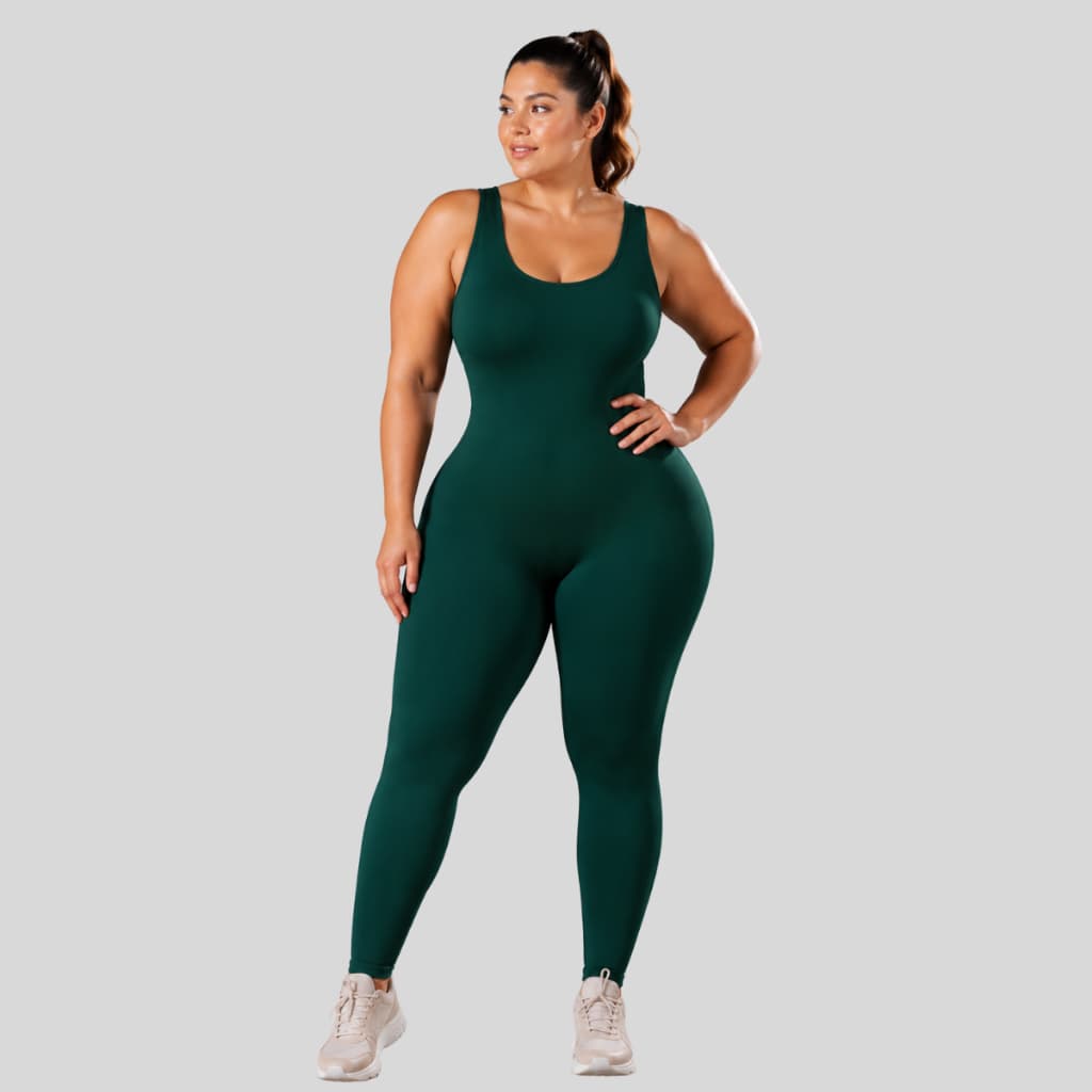 Macacão Fitness Feminino de Alta Compressão para Academia e Atividades Físicas Plus. Macacão Feminino Fitness Plus Size