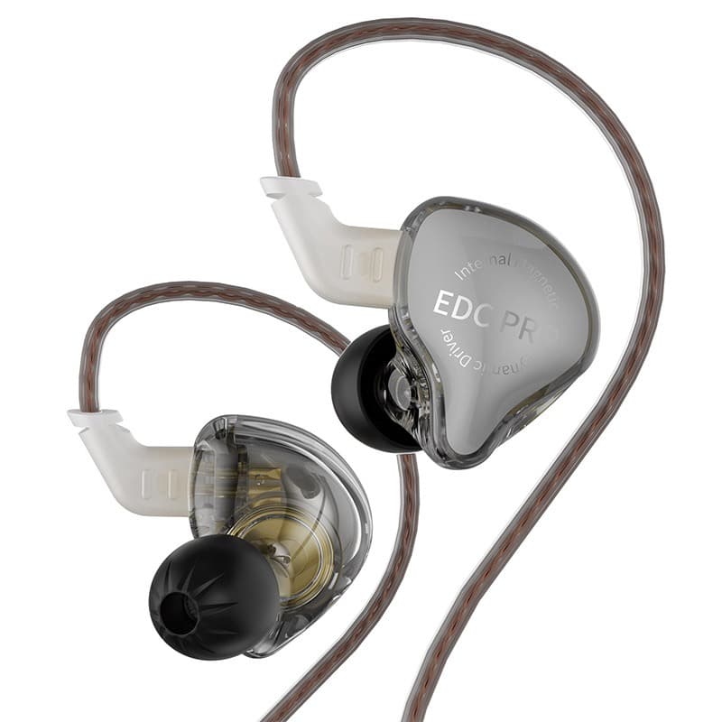 KZ EDC PRO fone de ouvido intra-auricular com fio HIFI de ação única, de alta qualidade AK6 roxo