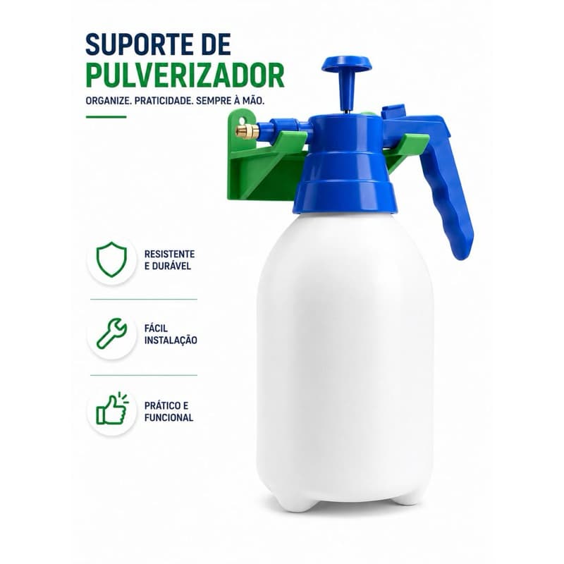 Suporte para Pulverizador de Parede – Impressão 3D – Organizador/ Acompanha parafusos de fixação